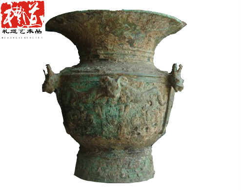 龙虎尊--郑州礼道艺术品高仿仿古青铜器