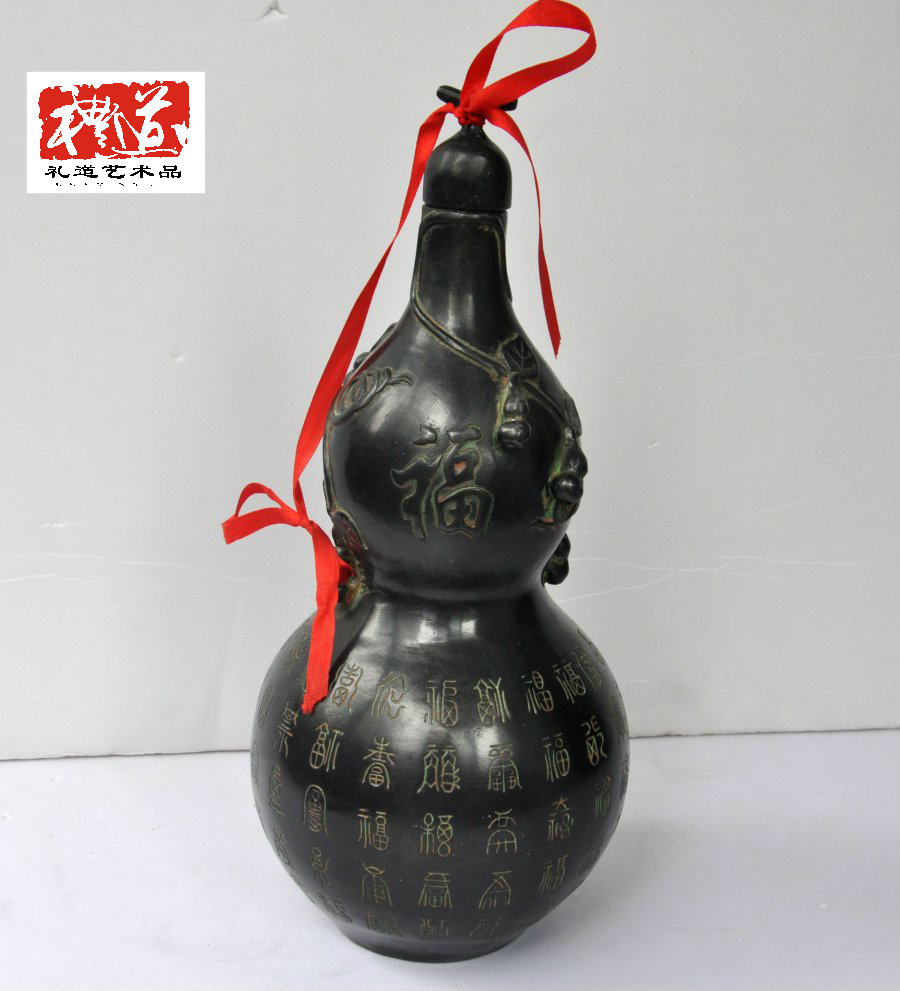风水铜器 铜葫芦工艺品摆件 辟邪法器